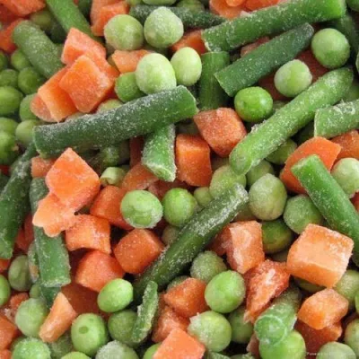 냉동 혼합 야채, IQF 야채, 냉동 녹두, 냉동 완두콩, 냉동 당근